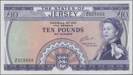 Jersey: The States Of Jersey, 10 Pounds ND(1972) REPLACEMENT NOTE With Prefix "Z - Andere & Zonder Classificatie