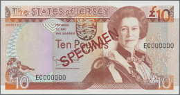 Jersey: The States Of Jersey, Huge Lot With 9 Banknotes, Series 1989-1993, With - Sonstige & Ohne Zuordnung