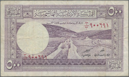 Jordan: The Hashemite Kingdom Of Jordan, 500 Fils L.1949 (ND 1952), P.5Ab, Tiny - Jordanien
