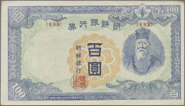 Korea: Bank Of Chosen, Small Lot With 3 Banknotes, Comprising 10 Sen 1916 (P.20, - Korea, South