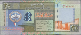 Kuwait: Central Bank Of Kuwait, Lot With 12 Banknotes, Series 1993-2014, With ¼, - Koeweit