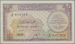 Lebanon: République Libanaise, Set With 6 Banknotes, 1944-1950 Series, With 5 An - Líbano