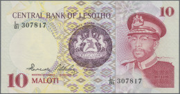 Lesotho: Central Bank Of Lesotho, Set With 4 Banknotes, Series 1981/84, With 2, - Lesotho