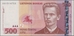 Lithuania: Lietuvos Bankas, 500 Litu 2000, P.64 In UNC Condition. - Lituanie