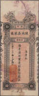 Macao: Chan Tung Cheng Bank, 10 Dollars 1934, Issued Note With Handwritten Seria - Macau