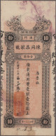 Macao: Chan Tung Cheng Bank, 10 Dollars 1934, Issued Note With Handwritten Seria - Macao