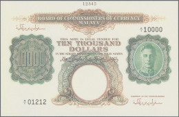 Malaya: Board Of Commissioners Of Currency – MALAYA, Lot With 4 Banknotes, 1945 - Maleisië