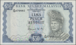 Malaysia: Bank Negara Malaysia, 50 Ringgit ND(1976-81), Series A/79 And Signatur - Malasia