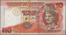 Malaysia: Bank Negara Malaysia, Lot With 7 Banknotes, Series 1982-1995, With 2x - Malasia