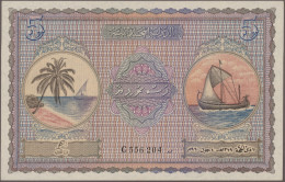 Maldives: Maldivian State – Treasury, Lot With 8 Banknotes, Series 1947 And 1960 - Maldives