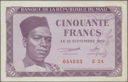 Mali: Banque De La République Du Mali, 50 Francs 1960, P.1, Excellent Original S - Mali