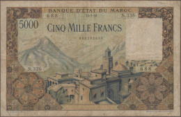 Morocco: Empire Cherifien And Banque D'État Du Maroc, Lot With 12 Banknotes, Ser - Marokko