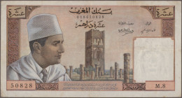 Morocco: Banque Du Maroc, Lot With 7 Banknotes, Series 1960-1985, With 5 And 10 - Marruecos
