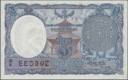 Nepal: Government Of Nepal – Treasury, Lot With 4 Banknotes, 1951 Series With 1, - Nepal