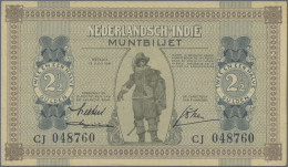 Netherlands Indies: Ministry Of Finance / Javasche Bank, Nice Set With 5 Banknot - Indes Neerlandesas