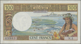 New Caledonia: Institut D'Émission D'Outre-Mer – NOUMEA, Pair With 100 Francs ND - Nouvelle-Calédonie 1873-1985