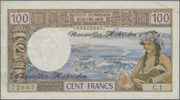 New Hebrides: Institut D'Émission D'Outre-Mer – NOUVELLES HEBRIDES, Lot With 5 B - Neue Hebriden