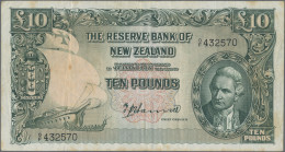 New Zealand: The Reserve Bank Of New Zealand, 10 Pounds ND(1940-67) With Signatu - Nuova Zelanda