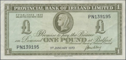 Northern Ireland: Provincial Bank Of Ireland Limited, Lot With 3 Banknotes, Comp - Autres & Non Classés