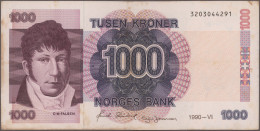 Norway: Norges Bank, Lot With 7 Banknotes, 1977-2008 Series, With 10 Kroner 1977 - Norwegen