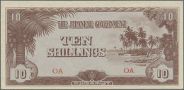Oceania: The Japanese Government – OCEANIA, Set With ½, 1, 10 Shillings And 1 Po - Altri – Oceania