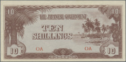 Oceania: The Japanese Government – OCEANIA, Set With ½, 1, 10 Shillings And 1 Po - Sonstige – Ozeanien