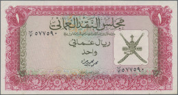 Oman: Sultanate Of Muscat And Oman And Oman Currency Board, Lot With 5 Banknotes - Oman