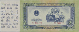 Vietnam: National Bank Of Vietnam, Pair With 1 And 2 Dong 1958 PROPAGANDA NOTES - Vietnam