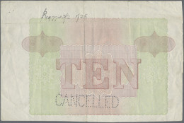 Worldwide: Lot With 6 Banknotes And 1 Cheque, Comprising Ceylon Vignette Proof P - Verzamelingen & Kavels