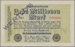 Deutschland - Deutsches Reich Bis 1945: Reichsbanknote 10 Millionen Mark 1923 MU - Autres & Non Classés