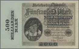 Deutschland - Deutsches Reich Bis 1945: Reichsbanknote 500 Milliarden Mark 1923, - Other & Unclassified