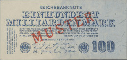 Deutschland - Deutsches Reich Bis 1945: Reichsbanknote 100 Milliarden Mark 1923 - Sonstige & Ohne Zuordnung