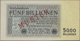 Deutschland - Deutsches Reich Bis 1945: Reichsbanknote 5 Billionen Mark 1923 MUS - Other & Unclassified