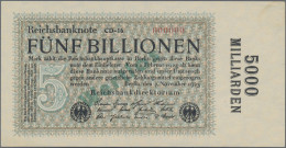 Deutschland - Deutsches Reich Bis 1945: Reichsbanknote 5 Billionen Mark 1923 MUS - Other & Unclassified