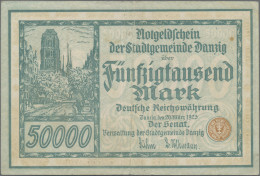 Deutschland - Nebengebiete Deutsches Reich: Danzig, Senat Der Stadt, 50.000 Mark - Altri & Non Classificati