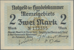 Deutschland - Nebengebiete Deutsches Reich: Memel, Notgeld Der Handelskammer, Lo - Sonstige & Ohne Zuordnung