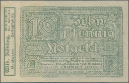 Deutschland - Briefmarkennotgeld: Bremen, Wilh. Böhling, Goldwaren, Briefmarkeng - Altri & Non Classificati