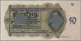 Deutschland - Länderscheine: Badische Bank, 50 Reichsmark 1924 Mit Zwei Großen E - Other & Unclassified