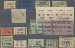 Deutschland - Notgeld - Hamburg: Mappe Mit 84 Notgeldscheinen (dabei Etliche Pri - [11] Local Banknote Issues