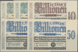 Deutschland - Notgeld - Rheinland: Moers, Kreis, 2 Billionen Mark, Wz. Sechseckf - [11] Local Banknote Issues