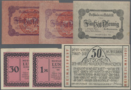 Deutschland - Notgeld - Schleswig-Holstein: Serienscheine, Schachtel Mit über 90 - [11] Local Banknote Issues