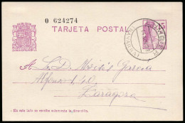Navarra - Edi O EP 69 - Entero Postal Mat "Lumbier" - 1931-....