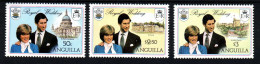 Anguilla, **, Yv 409 à 411, Mi 442Xa à 444Xa, Sg 464 à 466, Mariage De Charles Et De Diana, - Familles Royales