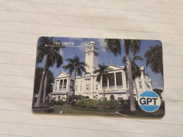 SINGAPORE-(TR-P-12)-Victoria Memorial Hall DUMMY-(254)(100units)(tirage-?)(1986)(3SIGC00xx )used Card+1card Prepiad Free - Singapour