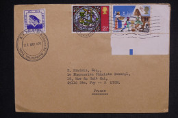 ROYAUME UNI - Enveloppe Pour La France Avec Timbre De Gréve Des Postes En 1974  - L 149356 - Brieven En Documenten