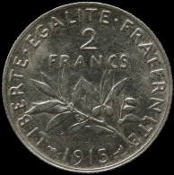 LaZooRo: France 2 Francs 1915 XF / UNC - Silver - 2 Francs