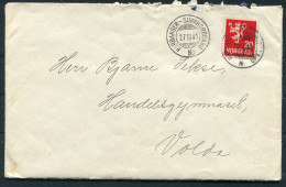 1939 Norway Hardanger - Sunnhordland Ship Cover - Cartas & Documentos