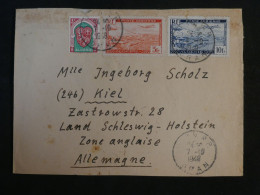 DG7 ALGERIE   BELLE LETTRE RARE   1943  PAR AVION  ORAN   A KIEL GERMANY ZONE ANGLAISE++++ AFF. INTERESSANT - Covers & Documents