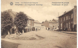 BORGLOON / LOOZ : De Tongersche Steenweg / Chaussée De Tongres - Pensionnat St Jozef - Geanimeerd & Niet Gelopen - Borgloon