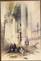 Carte Postale : JORDANIE : PETRA : Lower View Of Al Khazneh, By David Roberts, 1839 - Jordan